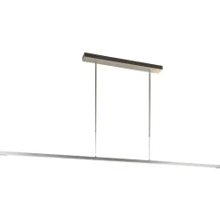 Straluma Aluminium LED hanglamp nikkel mat inclusief dimmer> Hanglampen|Eettafellampen