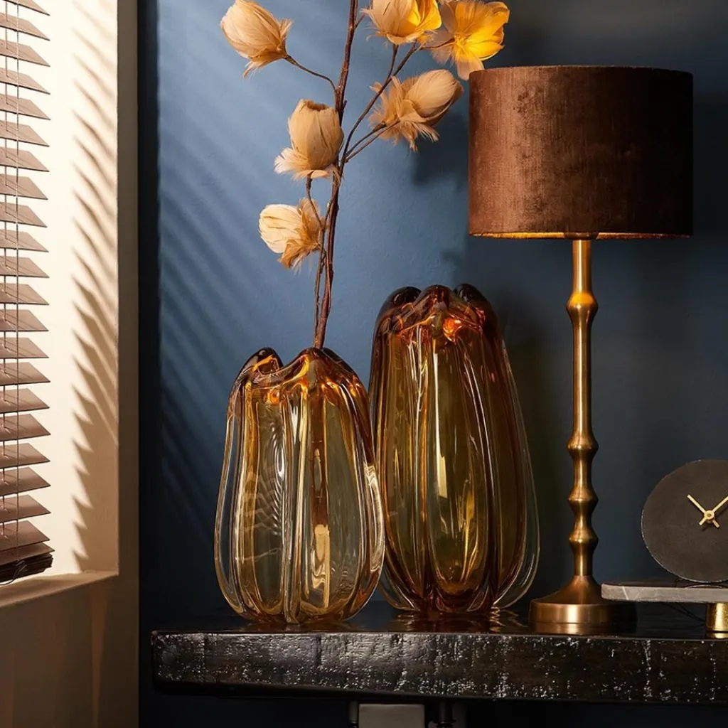 Straluma Antiek bronzen lampvoet Semut exclusief kap> Tafellampen|Lampenvoeten