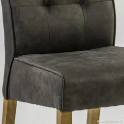 Straluma Antraciet stoffen eetkamerstoel><noscript><img width=