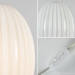 Straluma Art Deco tafellamp chroom met opaal glazen kap><noscript><img width=