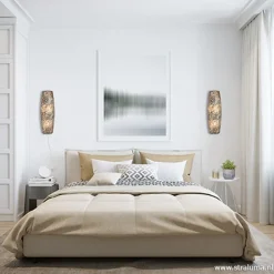 Straluma Beach wandlamp goud capiz schelpen><noscript><img width=