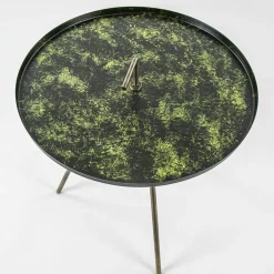 Straluma Bijzettafel Saphire groen met brons 45 cm> Bijzettafels