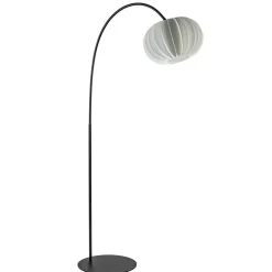 Straluma Booglamp Arena zwart/kap wit> Vloerlampen|Booglampen