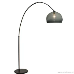 Straluma Boog-vloerlamp zwart exclusief kap> Booglampen|Woonkamerlampen