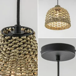 Straluma Botanische hanglamp touw 30 cm><noscript><img width=