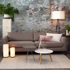 Straluma Botanische tafellamp cilinder met capiz schelpen wit><noscript><img width=