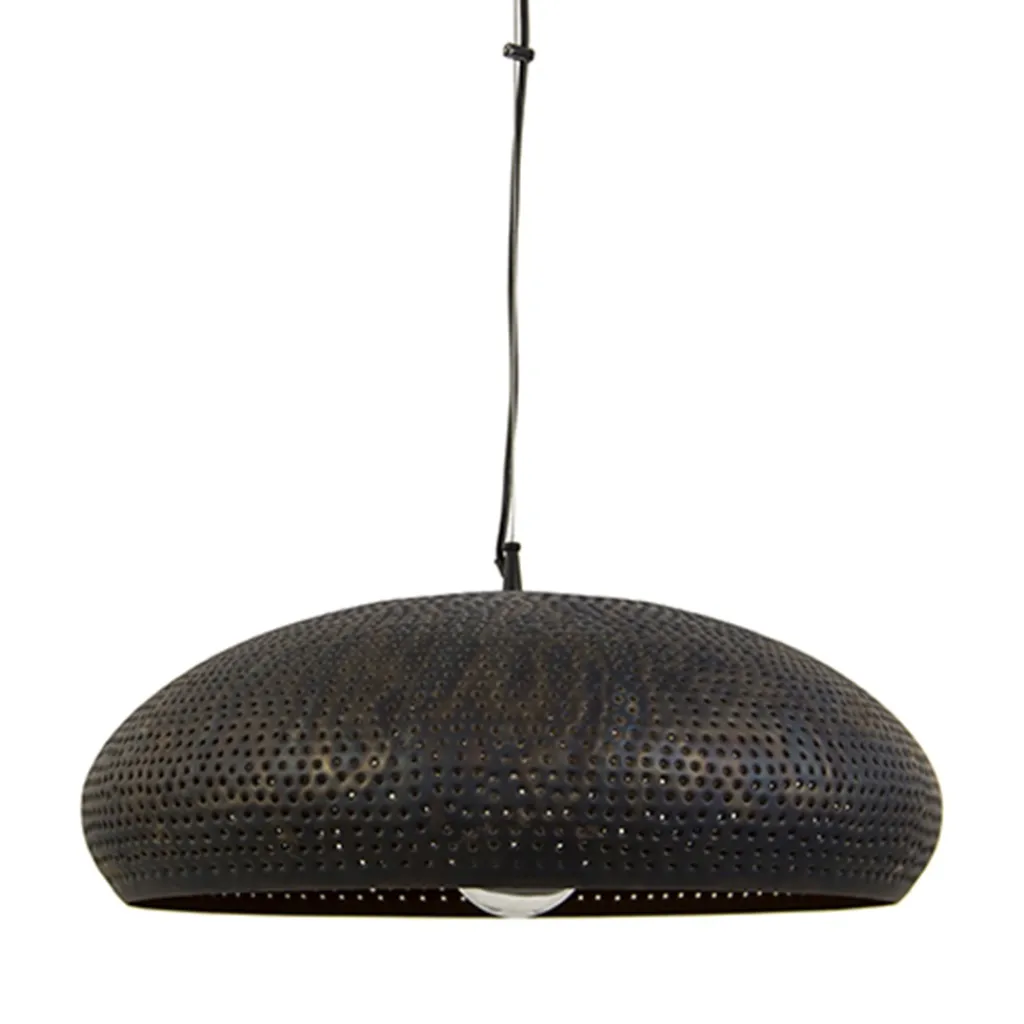 Straluma Brons-bruine hanglamp met gaatjes> Eettafellampen|Woonkamerlampen