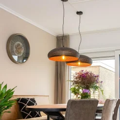 Straluma Brons-bruine hanglamp met gaatjes><noscript><img width=