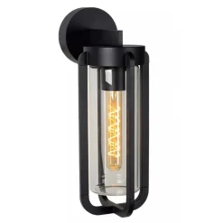 Straluma Buiten wandlamp zwart met helder glas IP65> Buitenlampen