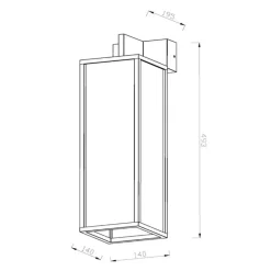 Straluma Buitenlamp lantaarn groot zwart/matgoud><noscript><img width=