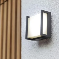 Straluma Buitenlamp LED wand vierkant donker grijs IP54><noscript><img width=