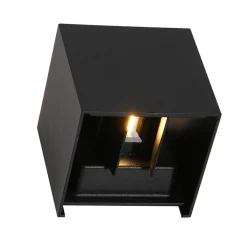 Straluma Buitenlamp Logan zwart + sch.sensor IP54> Wandlampen|Buitenlampen