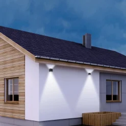 Straluma Buitenlamp Logan zwart + sch.sensor IP54><noscript><img width=