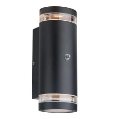 Straluma Buitenlamp Panay zwart+schemersensor> Wandlampen|Buitenlampen