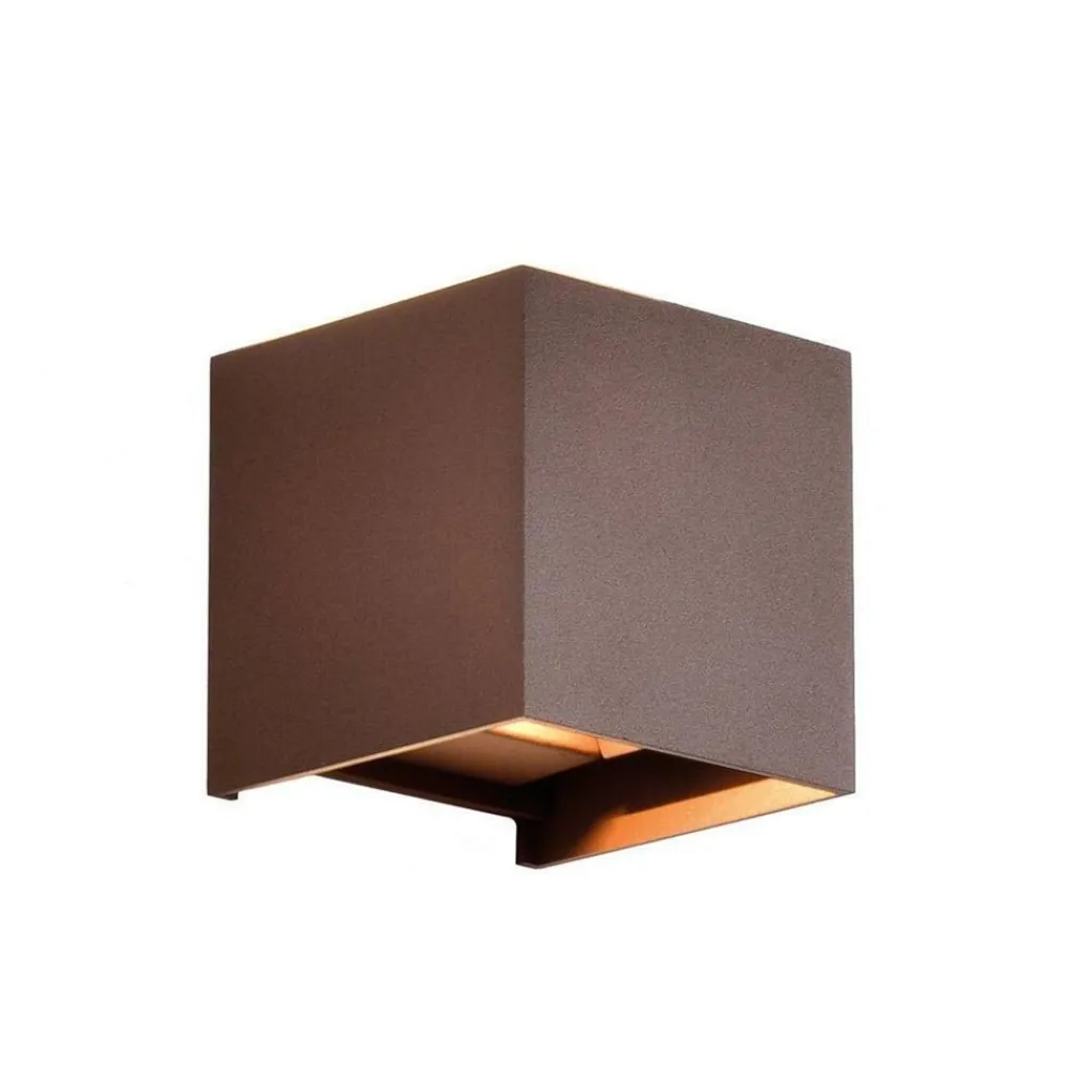 Straluma Buitenlamp wand bruin up+down IP54> Wandlampen|Buitenlampen