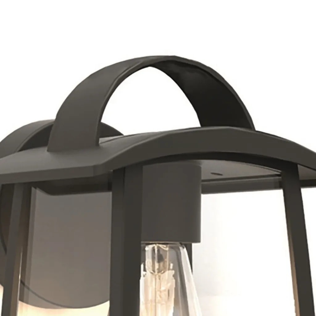 Straluma Buitenlamp wand zwart met helder glas> Wandlampen|Buitenlampen