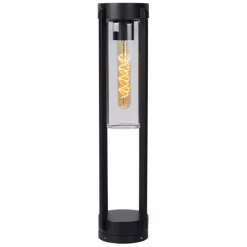 Straluma Buitenlamp zwart metaal met glazen kap IP44><noscript><img width=