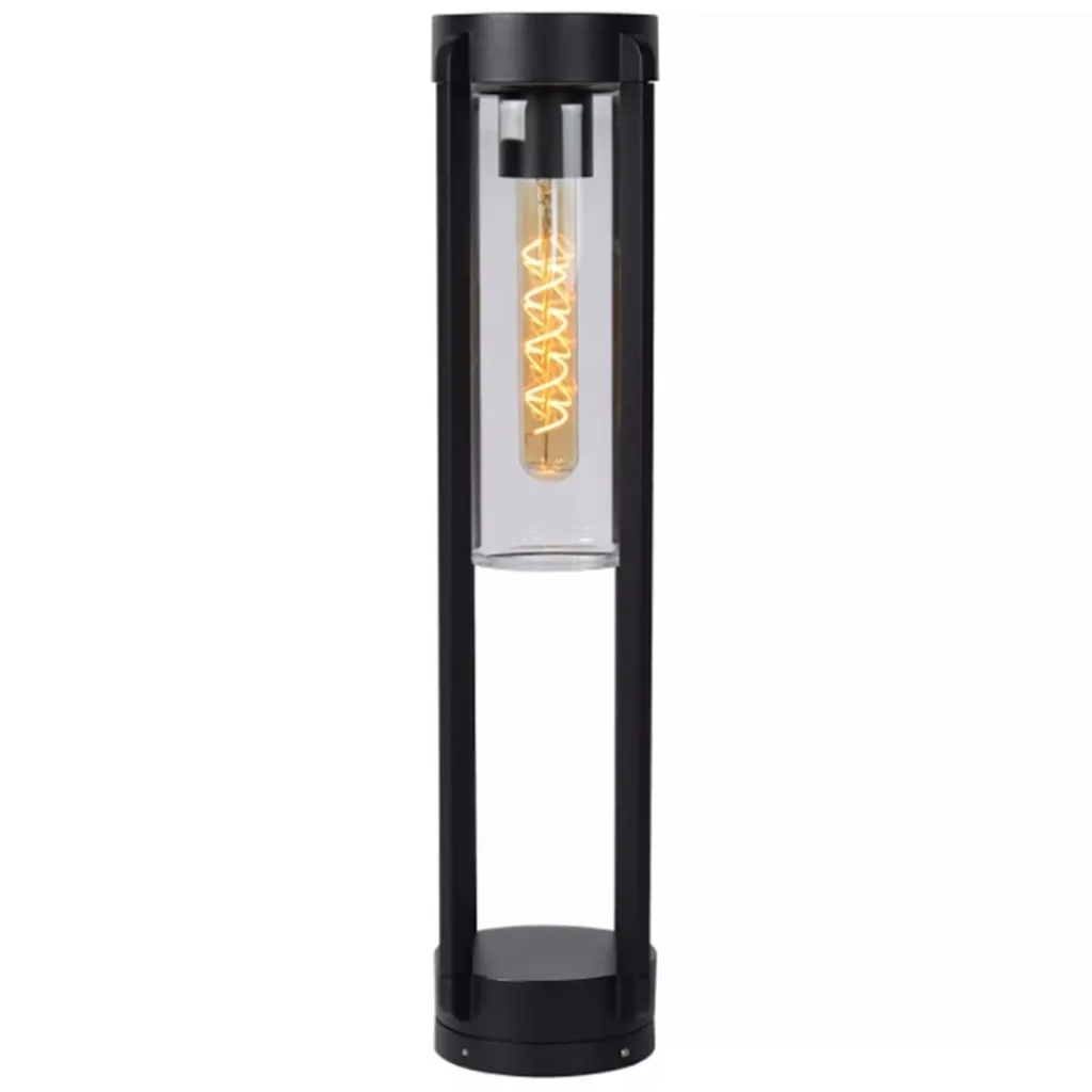 Straluma Buitenlamp zwart metaal met glazen kap IP44> Buitenlampen