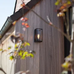 Straluma Buitenlantaarn rechthoek zwart/helder glas IP44><noscript><img width=