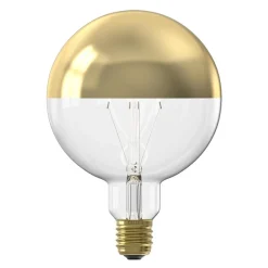 Straluma Calex globe e27 125 kopspiegel goud dimbaar> Calex|Lifestyle Verlichting