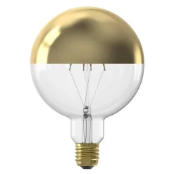 Straluma Calex globe e27 125 kopspiegel goud dimbaar> Calex|Lifestyle Verlichting