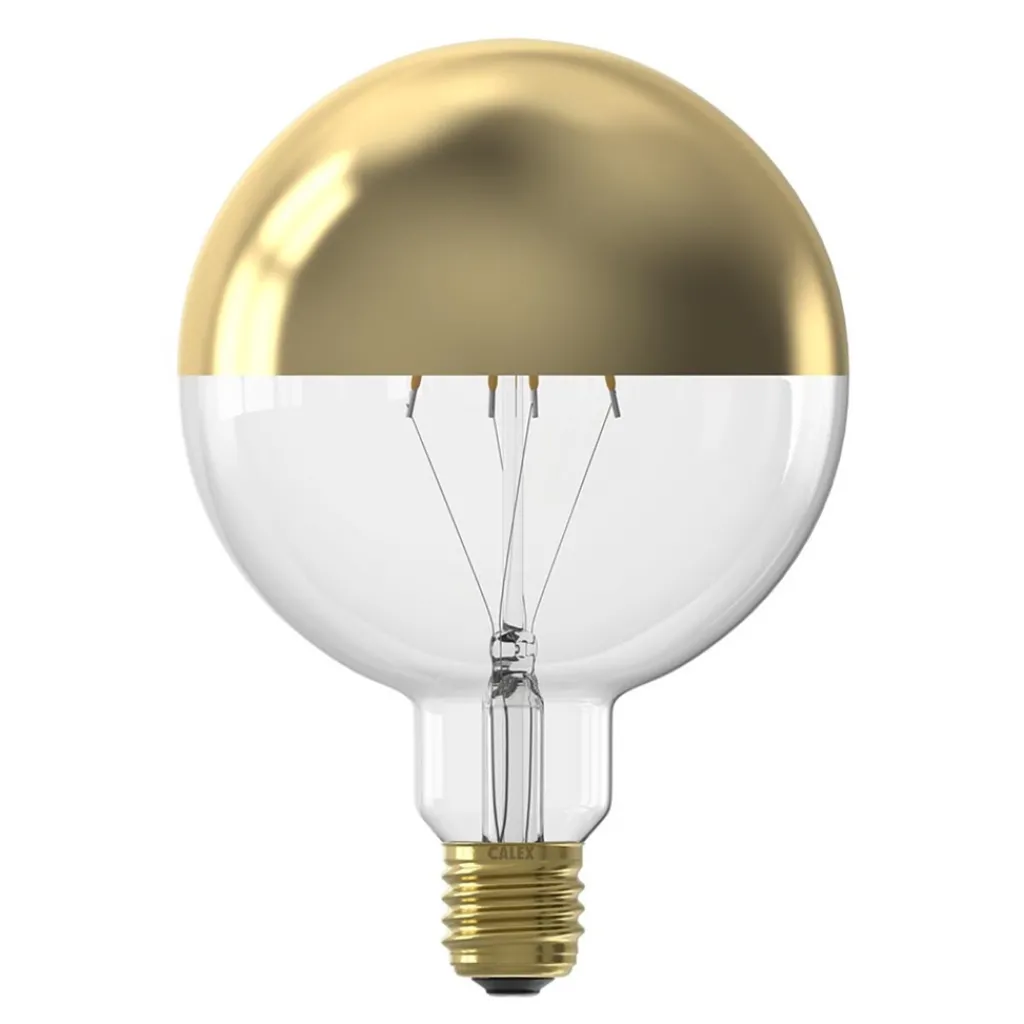 Straluma Calex globe e27 125 kopspiegel goud dimbaar> Calex|Lifestyle Verlichting