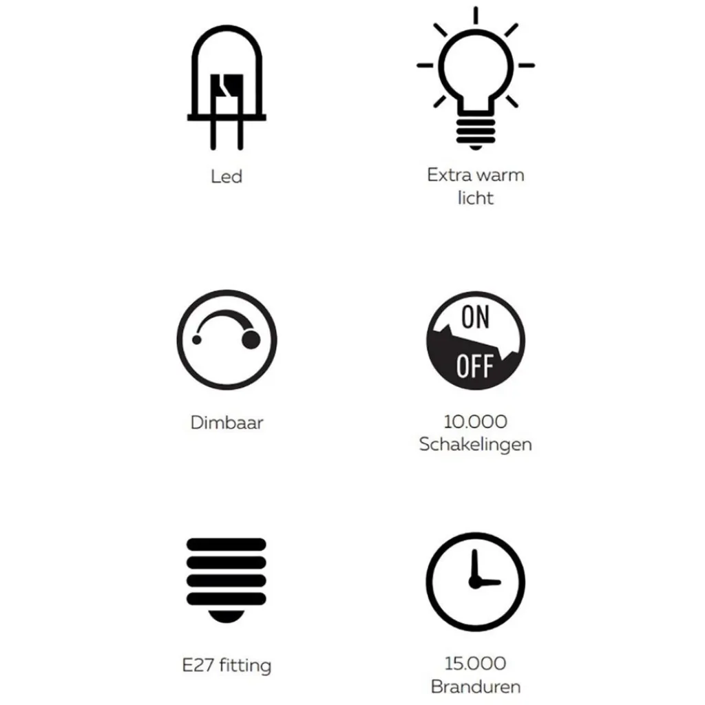 Straluma Calex Kiruna Gradient 5W 1800K E27 dimbaar> Calex
