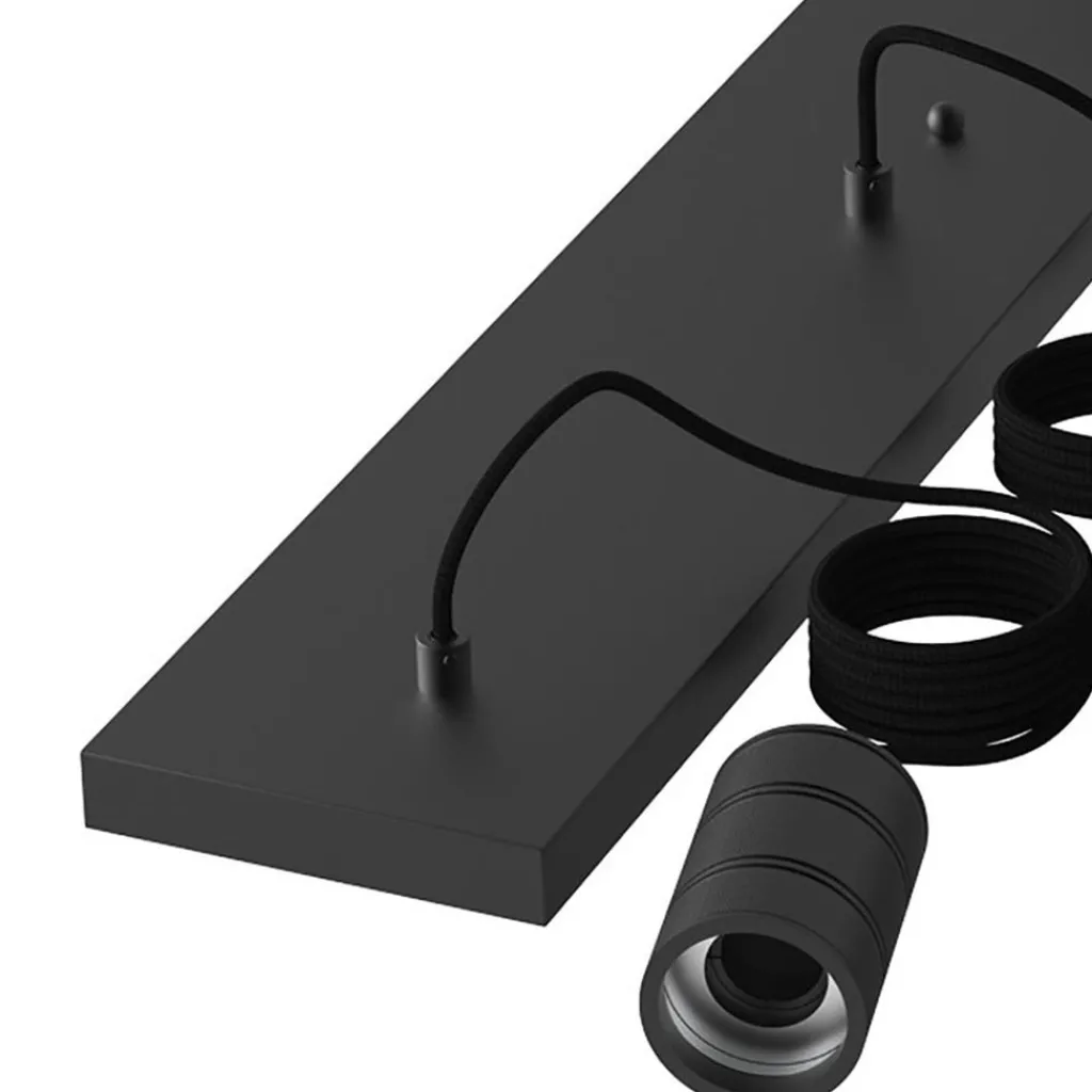 Straluma Calex multipendel plafondbalk 5-lichts E27 pendels zwart> Keukenverlichting|Eetkamerverlichting