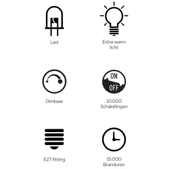 Straluma Calex Organic Evo Champagne XXL 1800K dimbaar><noscript><img width=