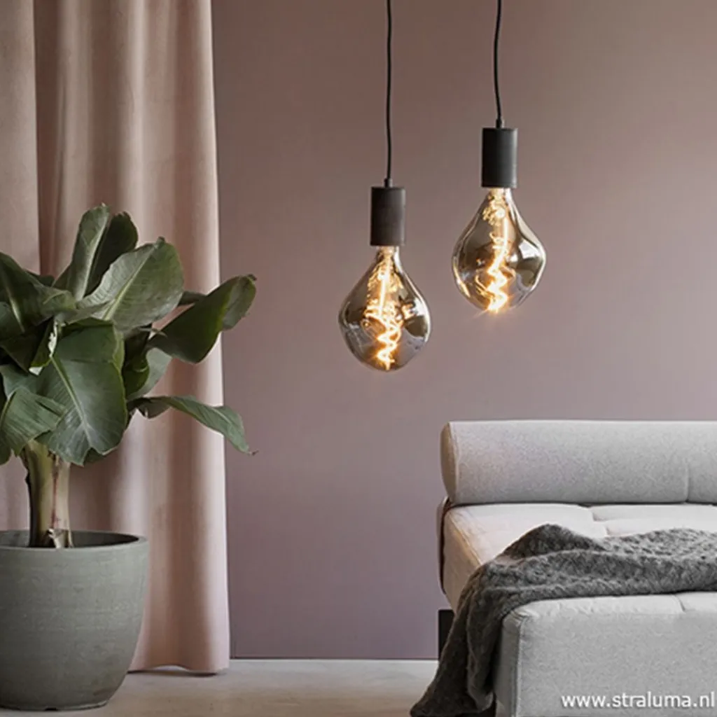 Straluma Calex Organic lichtbron titanium 6w e27> Woonkamerlampen|Slaapkamerlampen