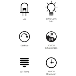 Straluma Calex Organic Neo silver dimbaar><noscript><img width=