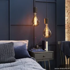 Straluma Calex Retro pendel brons 1.5 m e27><noscript><img width=