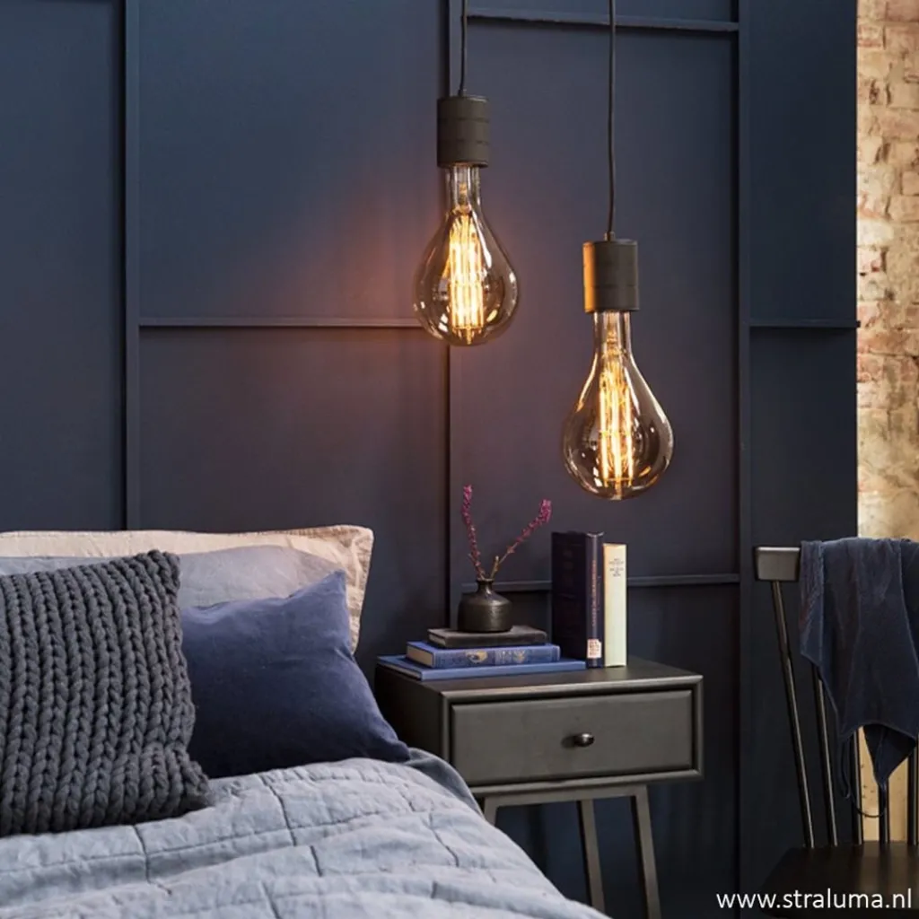 Straluma Calex Retro pendel brons 1.5 m e27> Hanglampen|Calex