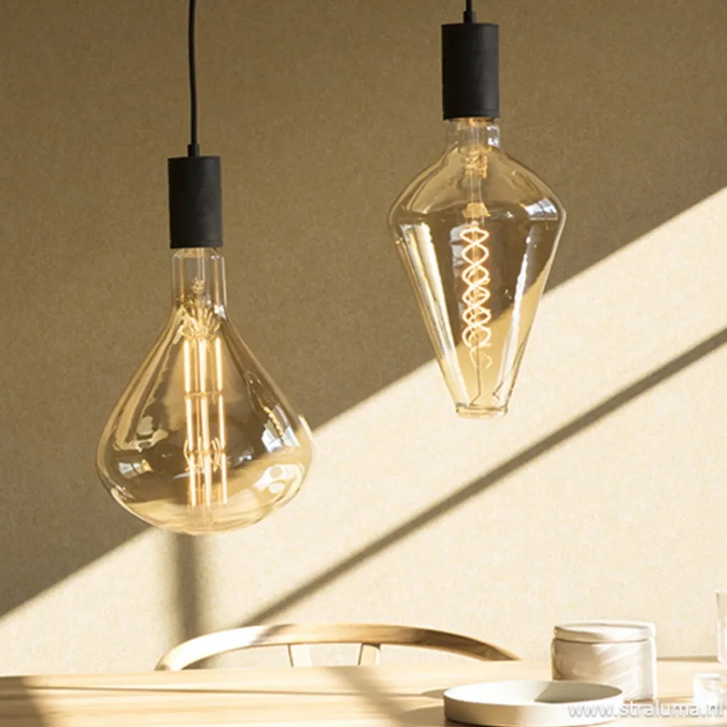 Straluma Calex Retro pendel 1.5m e27 zwart> Hanglampen|Calex