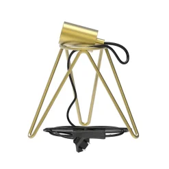 Straluma Calex tafelarmatuur driepoot goud E27> Tafellampen|Calex