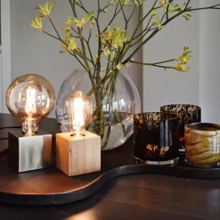 Straluma Calex tafelarmatuur hout><noscript><img width=