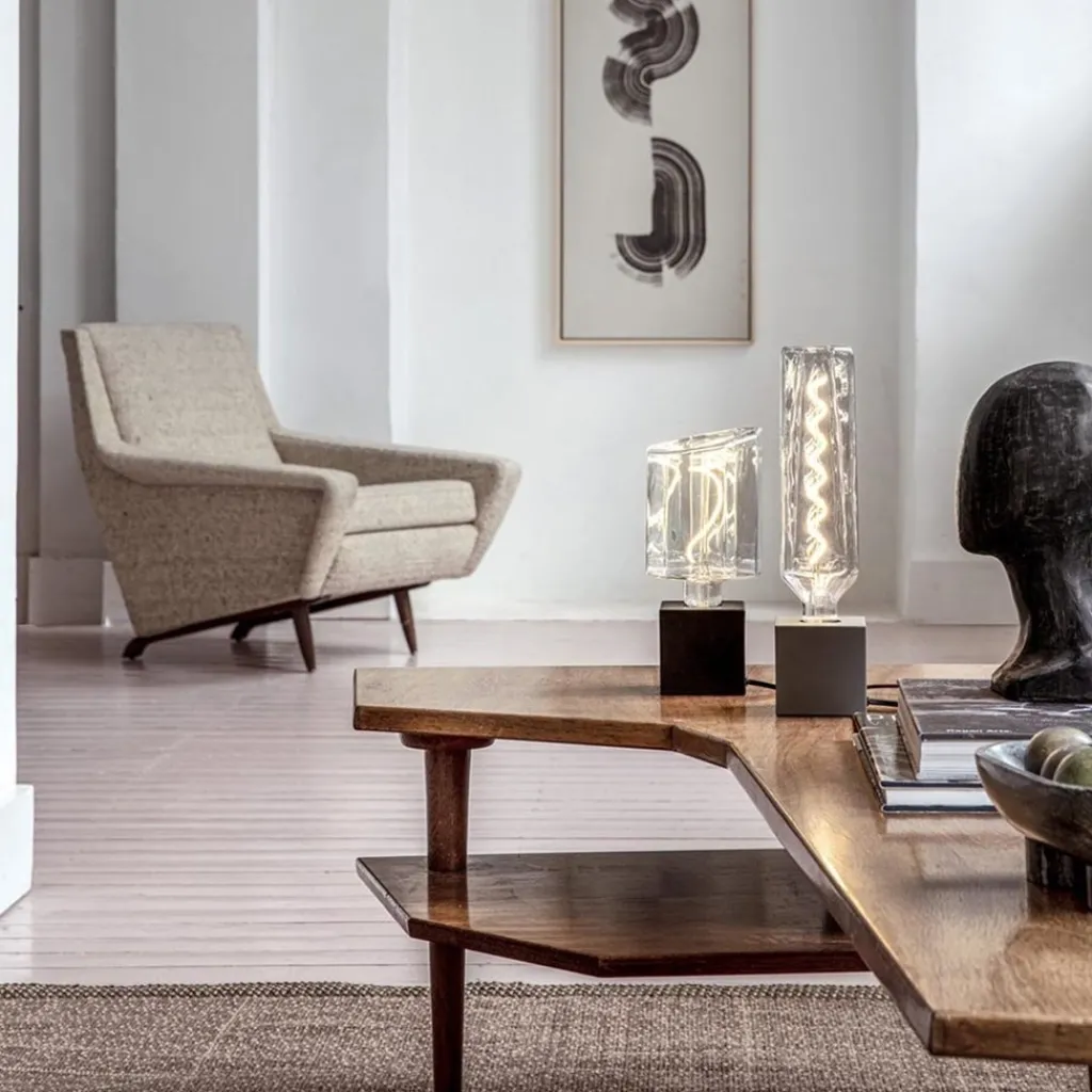 Straluma Calex tafelarmatuur kubus beton> Calex|Lampenvoeten