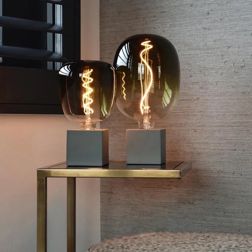 Straluma Calex tafelarmatuur kubus beton> Calex|Lampenvoeten