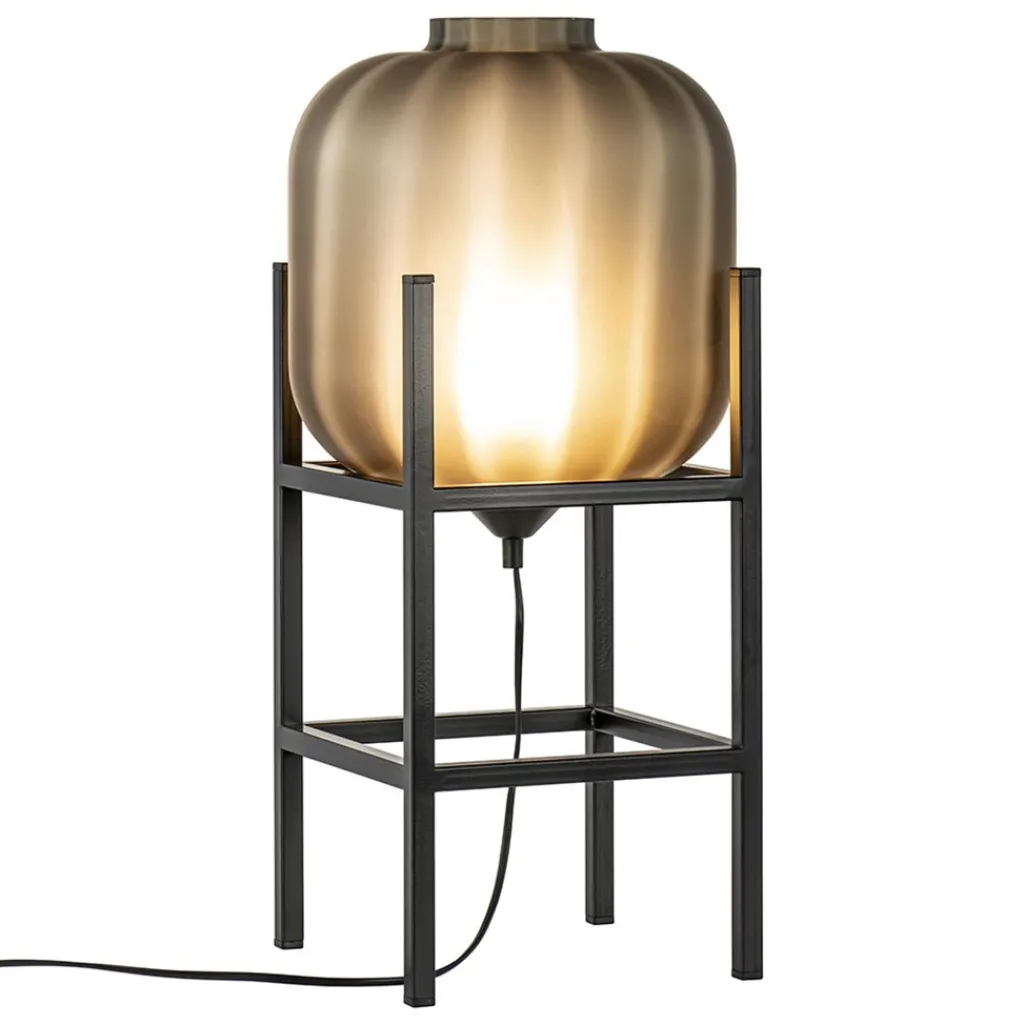 Straluma Chique tafellamp frame met mat zwart glas> Tafellampen|Luxe Verlichting