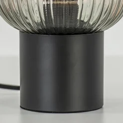Straluma Chique tafellamp zwart met smal smoke glas><noscript><img width=