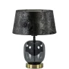 Straluma Chique tafellamp zwart/goud met kap> Schemerlampen|Woonkamerlampen