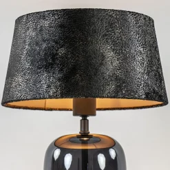 Straluma Chique tafellamp zwart/goud met kap><noscript><img width=