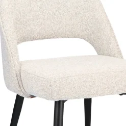 Straluma Comfortabele eetkamerstoel grijs met zwarte poot><noscript><img width=