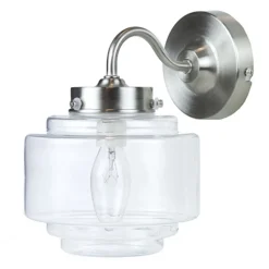 Straluma Deco wandlamp staal met helder glas> Woonkamerlampen|Slaapkamerlampen