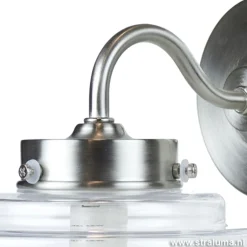 Straluma Deco wandlamp staal met helder glas><noscript><img width=