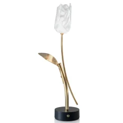 Straluma Decoratieve LED tafellamp Tullip zwart/goud dimbaar> Tafellampen|LED Tafellampen