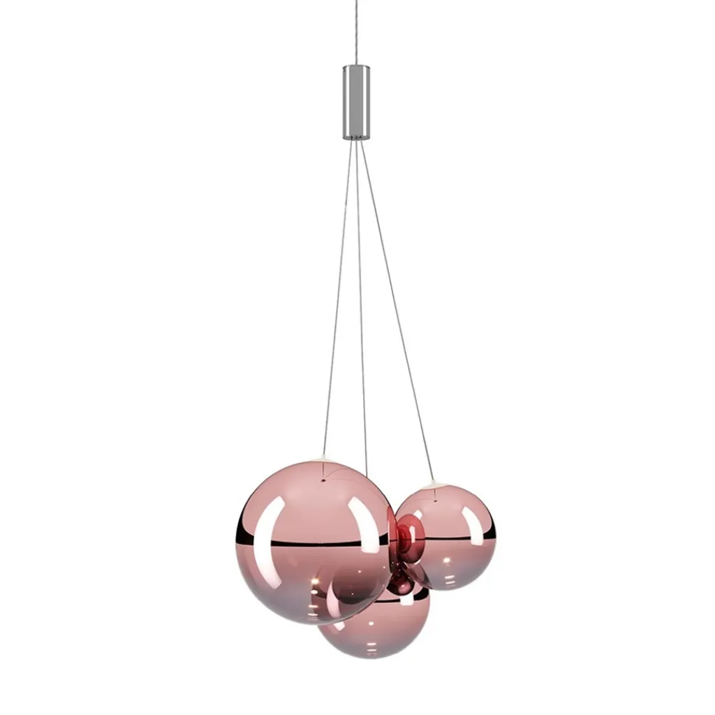 Straluma Design hanglamp Random rose goud glas inclusief LED> Hanglampen|Videverlichting