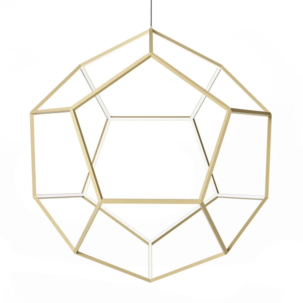 Straluma Design LED hanglamp goud 80x100 cm> Hanglampen|Eettafellampen