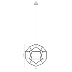 Straluma Design LED hanglamp goud 80x100 cm><noscript><img width=