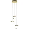 Straluma Design LED hanglamp 3-lichts rond goldleaf> Hanglampen|LED Hanglampen